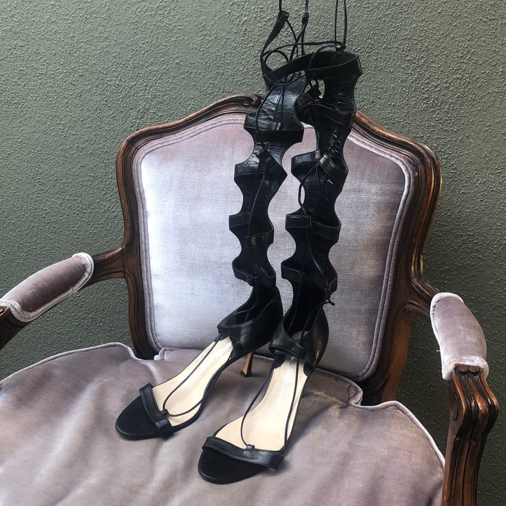 Brian Atwood high heels lace up gladiator like